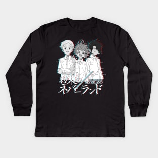 Neverland Glitch Kids Long Sleeve T-Shirt